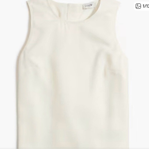 J. Crew Tops - NEW! J. Crew Cream Sleeveless Blouse - Medium